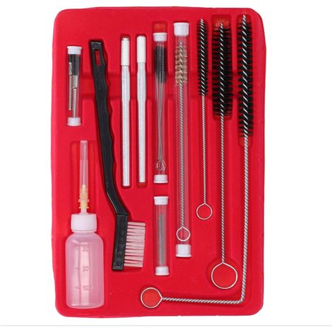 ( 22 Pièces)kit De Nettoyage Pour Pistolets À Peinture, D'Entretien Pistolet Pulvérisateur Outil Professionnel Aiguilles Brosses Pinceaux Élevée Airbrush Tools Auto Moto Atv Cyclomoteur Soudeur