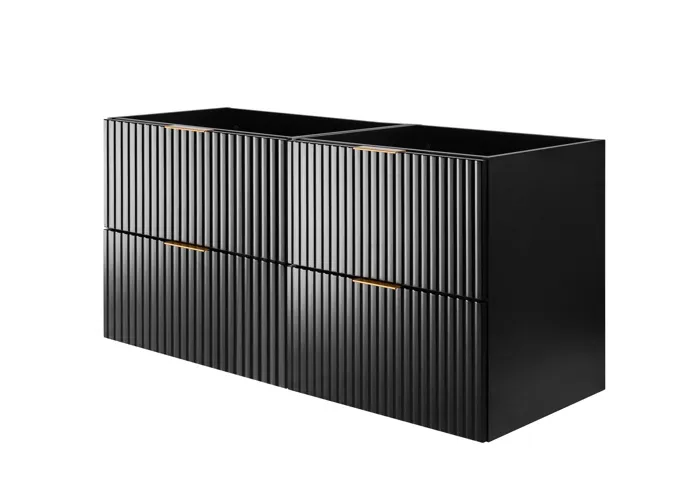Meuble suspendu sous lavabo FLOW noir 120 cm