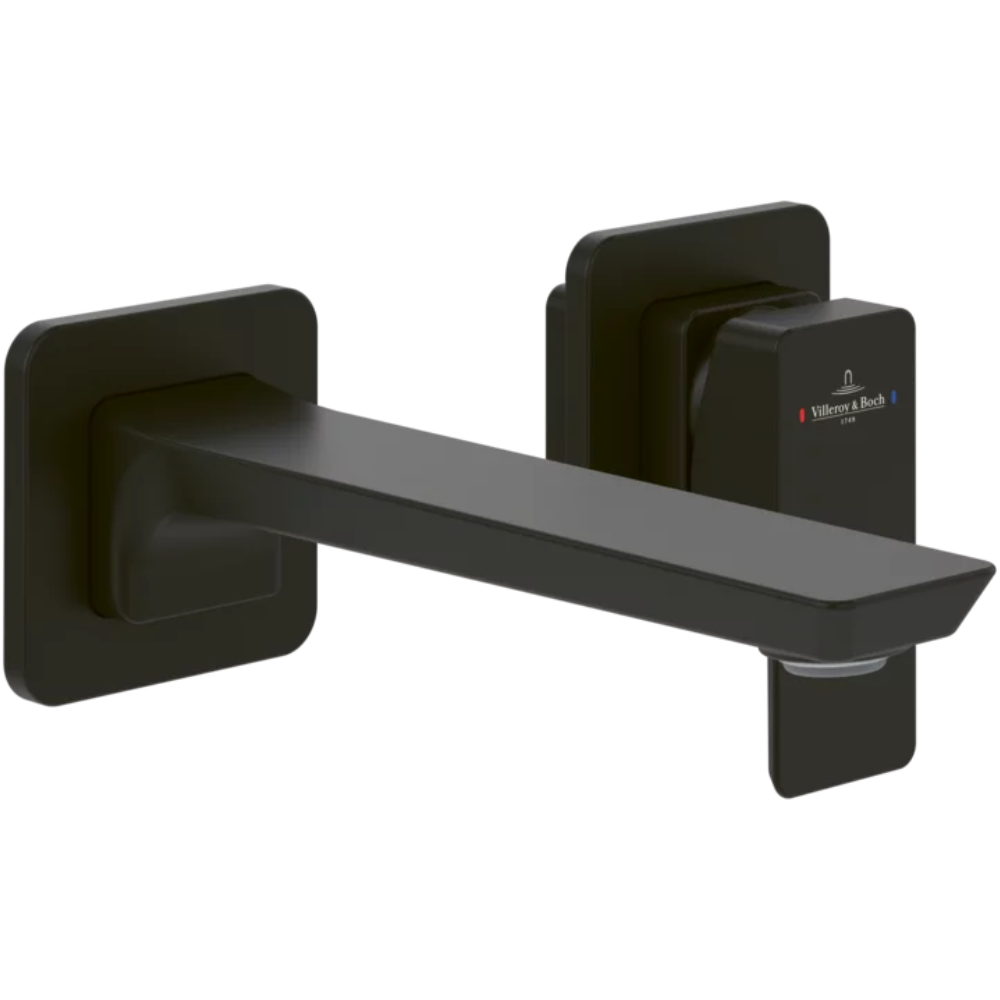 Mitigeur lavabo mural VILLEROY ET BOCH Subway 3.0 Noir mat