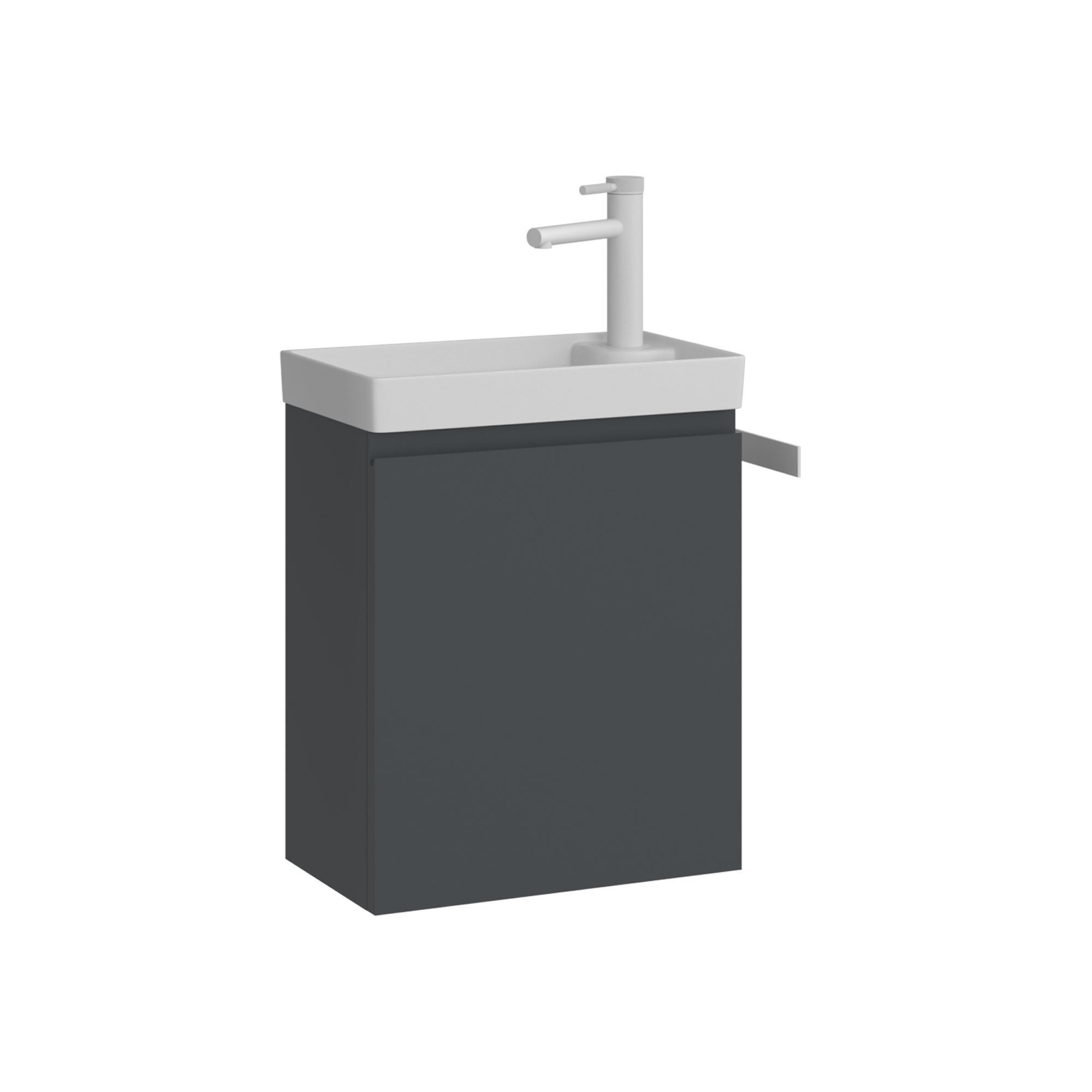 Meuble Vasque "ferla 40" - 40 X 22 X 50 Cm - Matte Anthracite