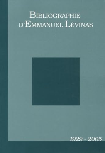 Bibliographie d'emmanuel levinas - 1929-2005