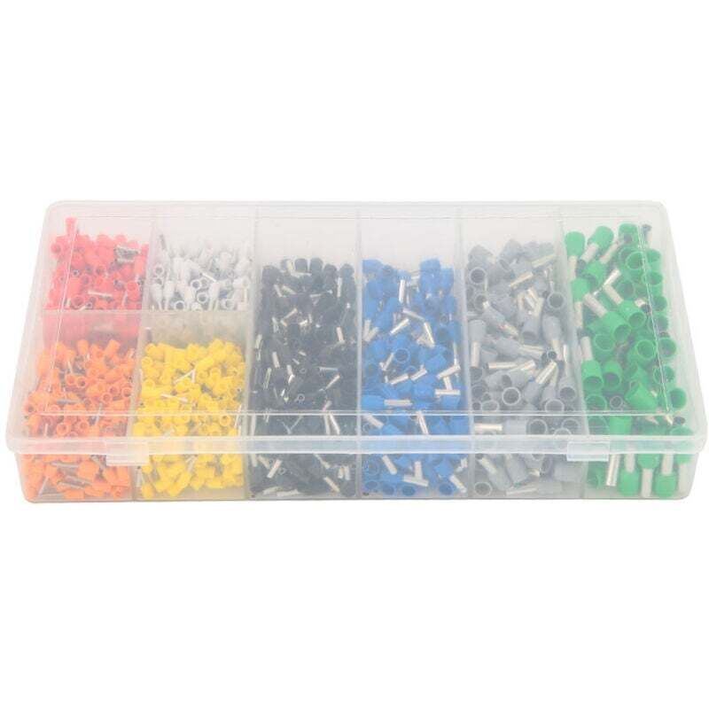 1200pcs Box Pre Insulated Ferrule Crimp Tube Terminal Wire Connector,dubuns