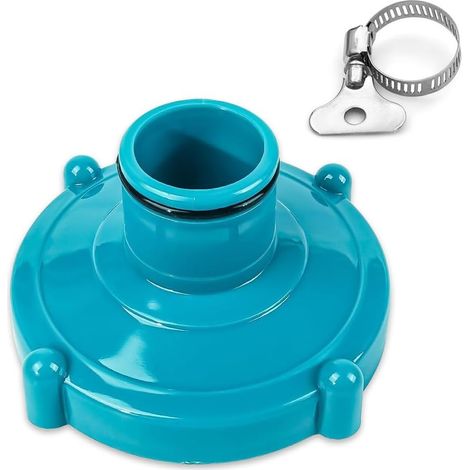Adaptateur Tuyau Piscine, Pool Hosaccessoires Piscine Aspirateur Piscine Convient Adaptateur Skimmer Pour Connecter Un Tuyau De Piscine De 32mm Bleu