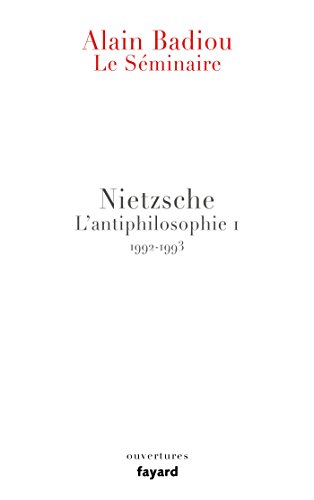 Le Séminaire. Nietzsche