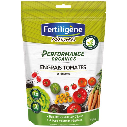 Engrais Bio Performance Organics Tomates Et Légumes 700 G Npk (mg) 12-4-10 Fertiigène