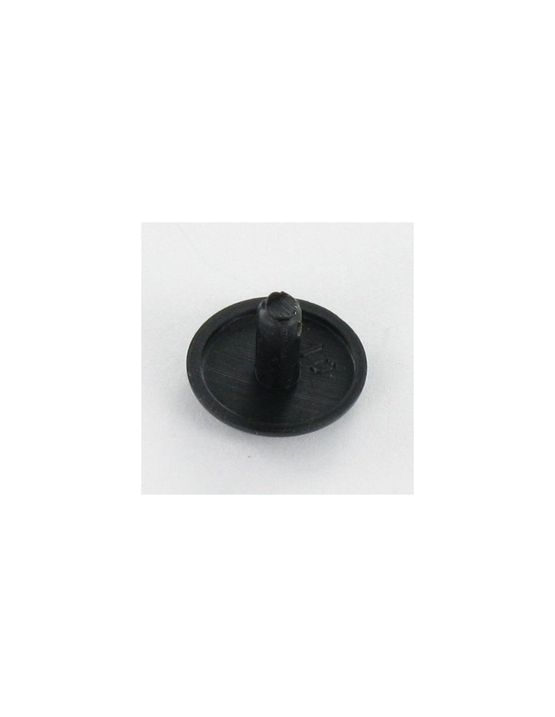 Cache Tête Plastique Diamètre De Tête: 12 Dt 3 Longueur 6.5 Ral9005 Noir Foncé-1 Pièce