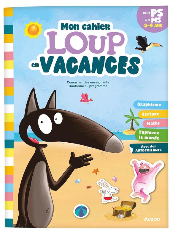 Cahier de vacances: Je rentre en Moyenne Section avec Loup