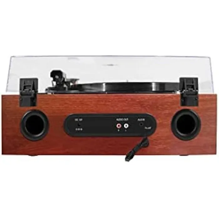 Platine Vinyle Halterrego All-in-one Avec 2 Hp Intégrés / Couvercle, Rms 2* 8w, 3 Vitesses, Lecteur Cd, Bt In, Radio
