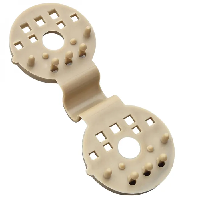 Lot de 100 clips de fixation pour brise vue, bâche ou toile d'ombrage - Beige - Linxor