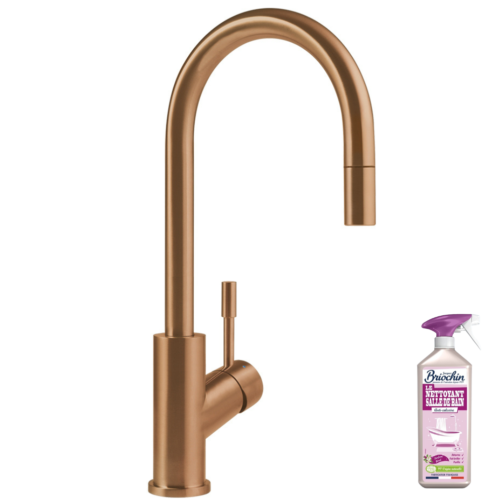 Robinet cuisine VILLEROY ET BOCH Umbrella flex bronze + nettoyant