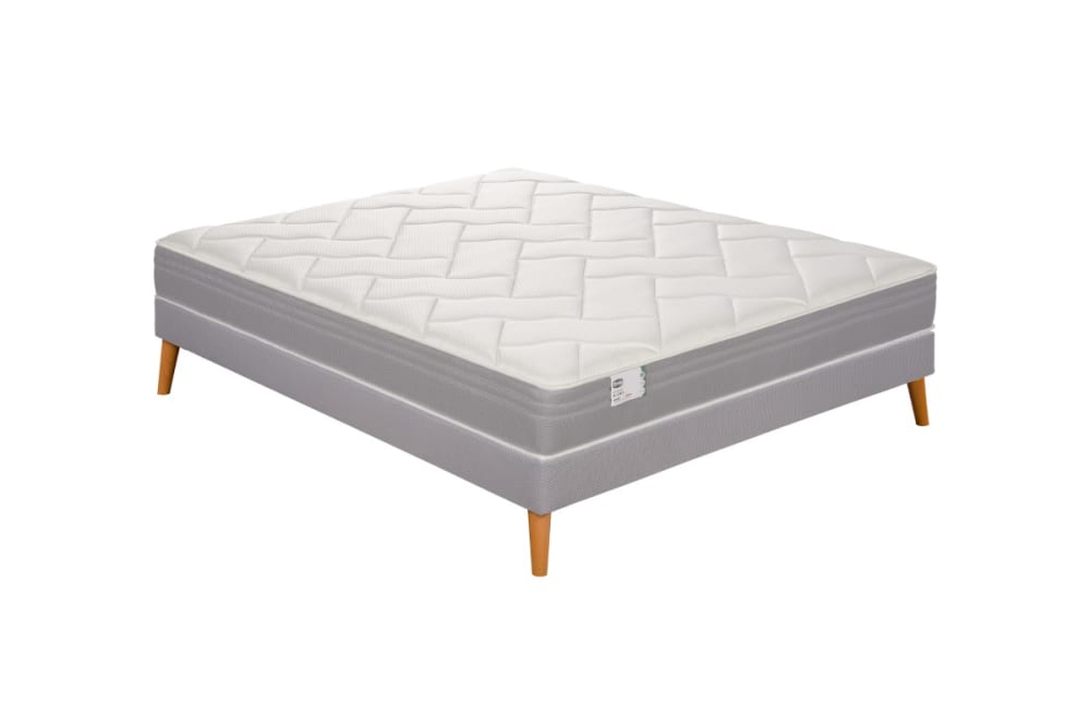 Ens L'Adorable 140x200 Matelas H23 Ressort Ensachés, Très Ferme, Sommier