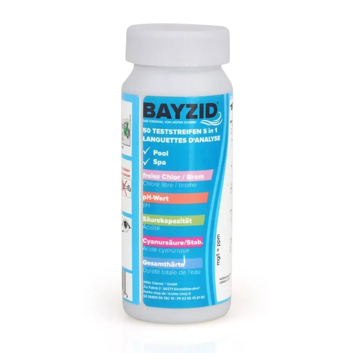 Bandelettes De Test 5 En 1 Bayzid® (50 Pièces)x1