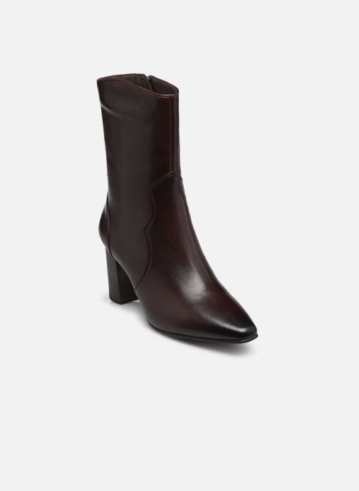 CAPRICE Bottine, marron, en Cuir avec Talon bloc, P.36