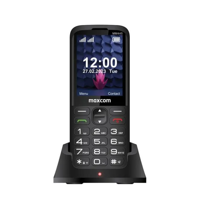 Maxcom Mm445 4g Téléphone Portable 7,11 Cm (2.8") 110 G Noir Téléphone Numérique