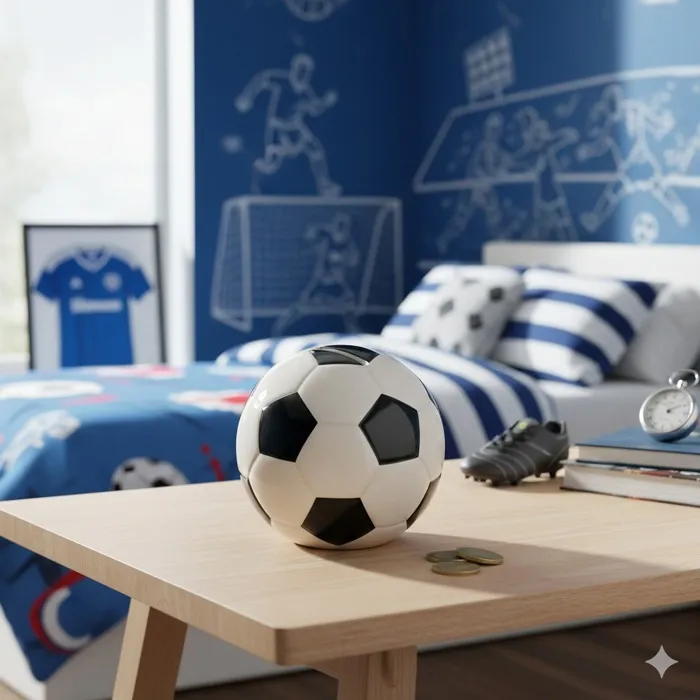 Tirelire en céramique ballon de foot