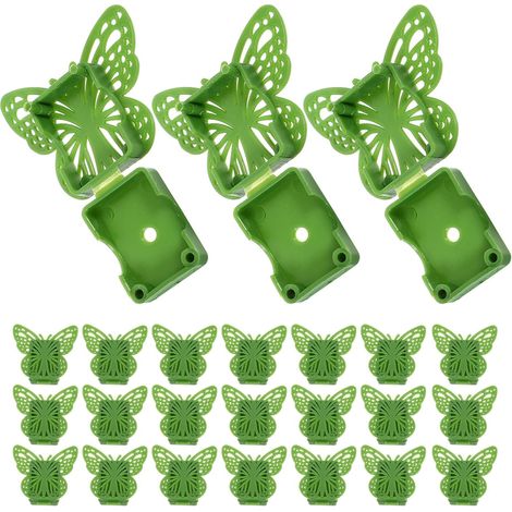 Clips Auto-adhésifs Invisibles Pour Plantes Grimpantes 40 Pièces Support Mural En Plastique Robuste Fixation Discrète Pour Jardinière Murale Jardin