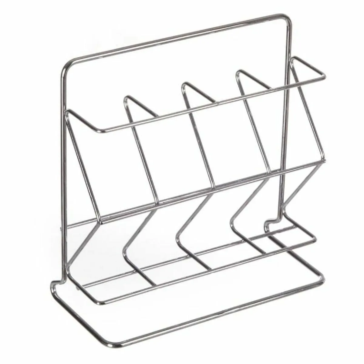 Porte Boîtes à Capsules Café "Métal" 17cm Argent
