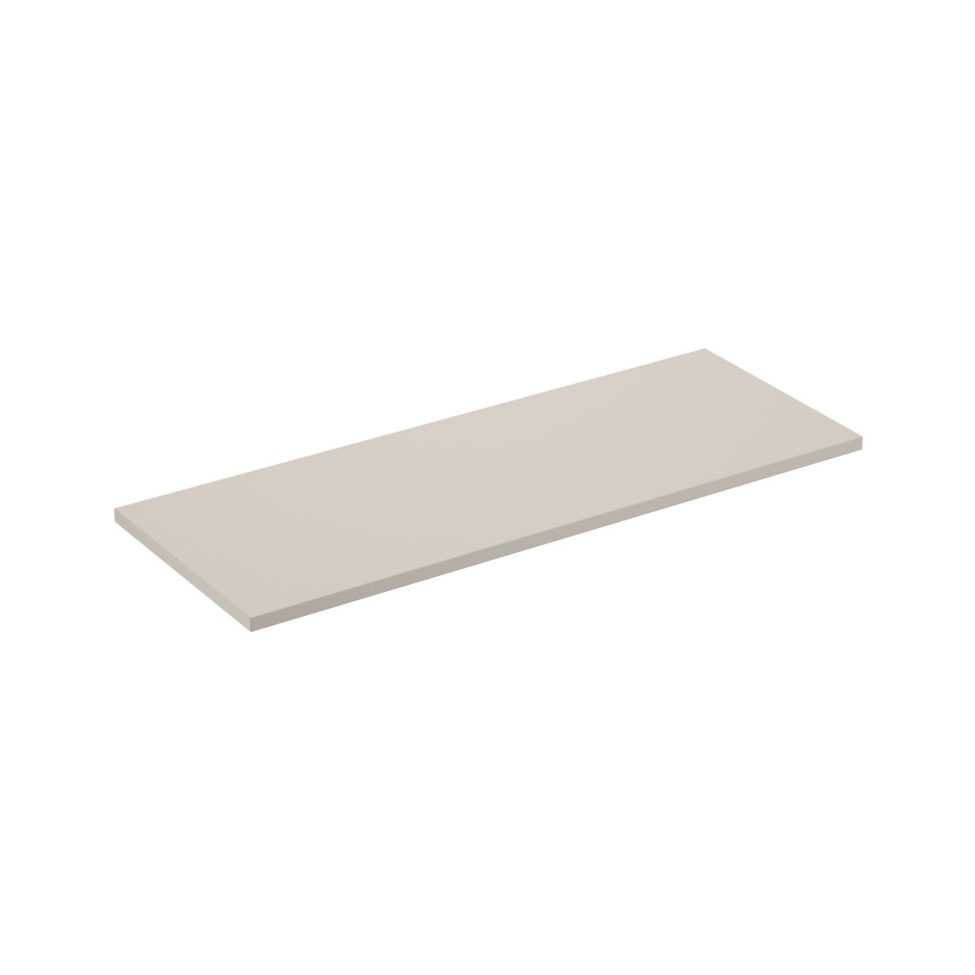 Plan Vasque Noxera - 120 Cm - Beige Mat - À Poser - Finition Haut De Gamme En Mdf