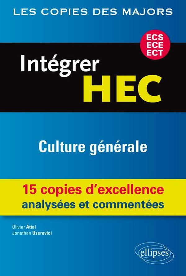 Intégrer HEC-ECS, ECE, ECT: Culture générale
