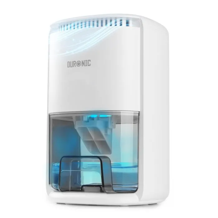Duronic Dh07 We Déshumidificateur 22,5w Jusqu'à 200 Ml D'eau Par Jour Réservoir D'1 Litre Idéal Pour Petits Espaces