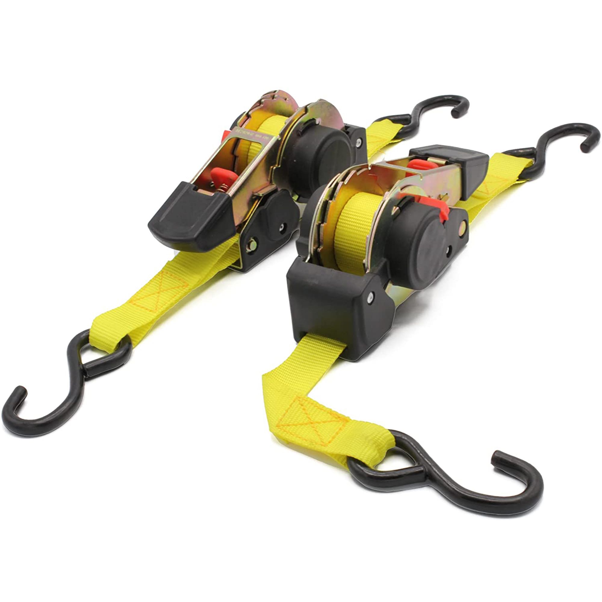Lot De 2 Sangles D'Arrimage Fishtec Enrouleur Automatique
