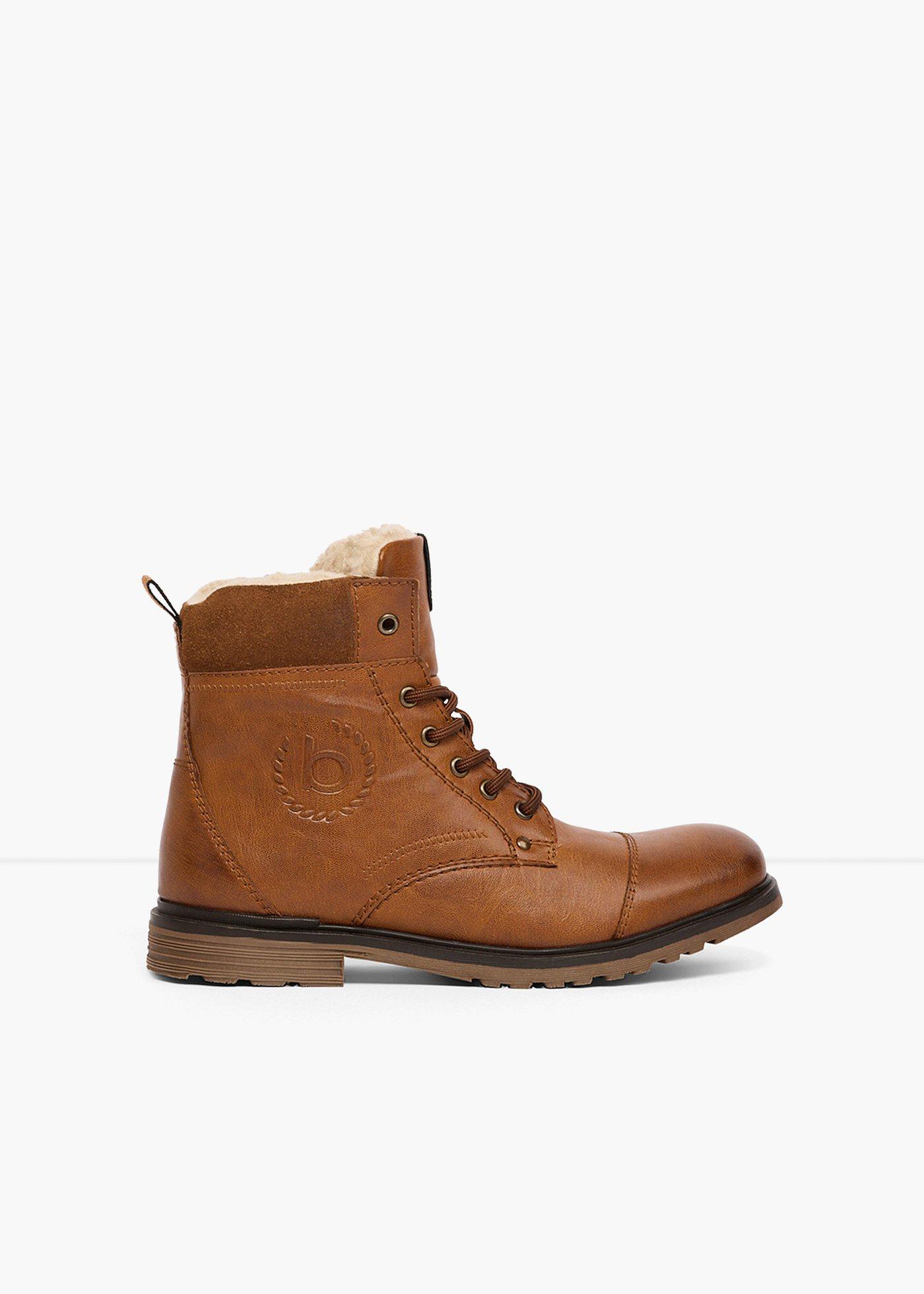 Boots lacées fourrées Bugatti