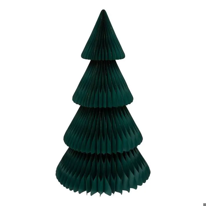 Sapin De Noël En Papier Shapu Vert H. 180 Cm - Feeric Lights & Christmas