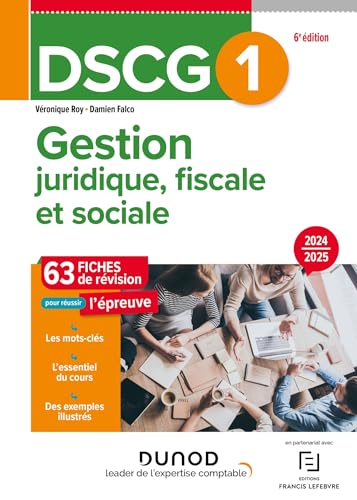 DSCG 1 Gestion juridique, fiscale et sociale - Fiches 2024-2025 - Véronique Roy, Damien Falco