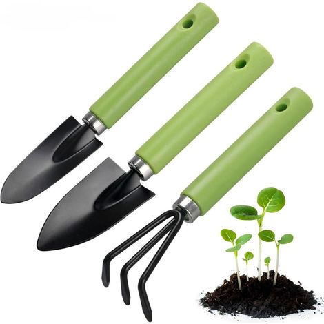 3 Pièces Petits Outils De Jardinage Outils À Main De Jardin,avec Manche En Plastique,outils De Jardinage À Main Pelle Pour Bonsaï, Jardinage Légers Et Durables,idéal For Les Plantes Succulentes