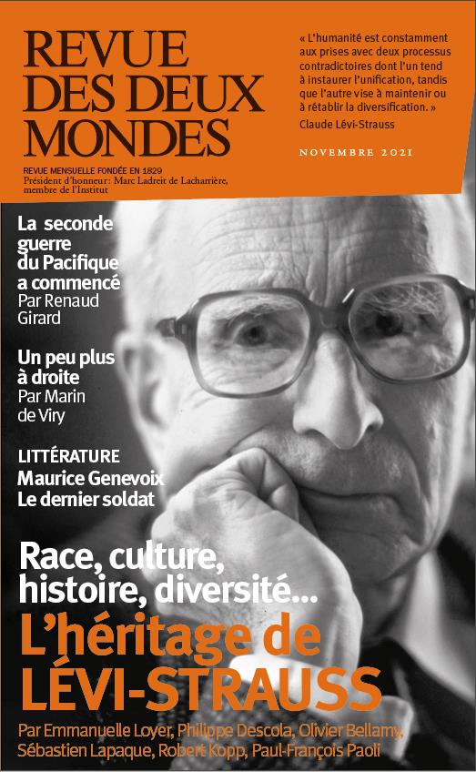 Revue des deux mondes: novembre 2021 - Claude Lévi-Strauss