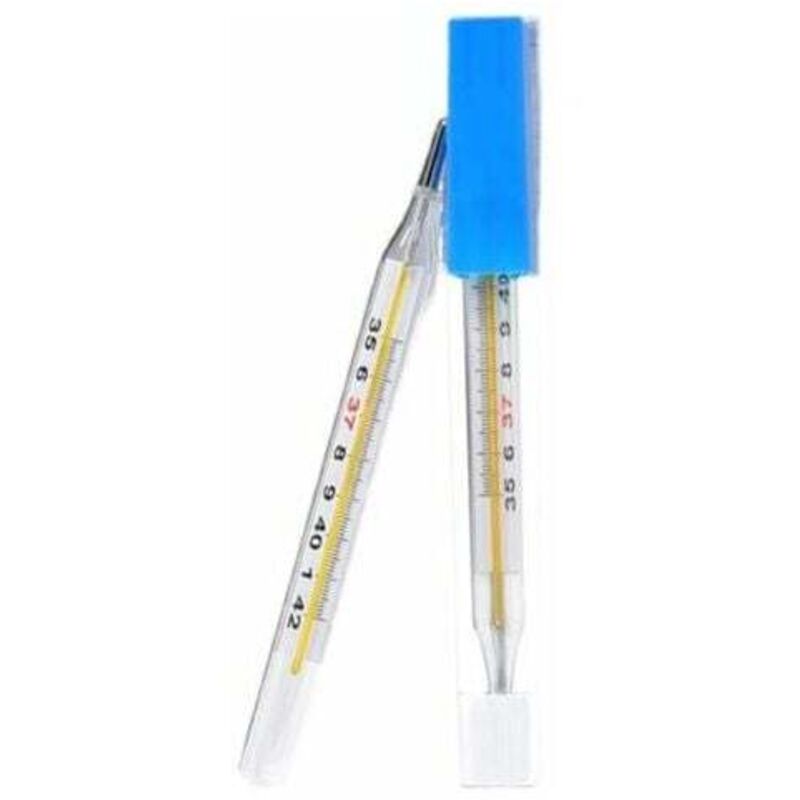 Thermomètre À Mercure En Verre - Mesure Précise De La Température Corporelle - Plage 35℃-42℃ - Utilisation Facile Pour Adultes Et Bébés