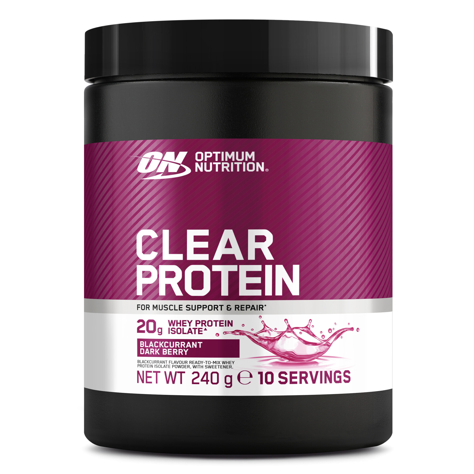 Clear Protein (240 Kg) - Blackcurrant Dark Berry - Optimum Nutrition