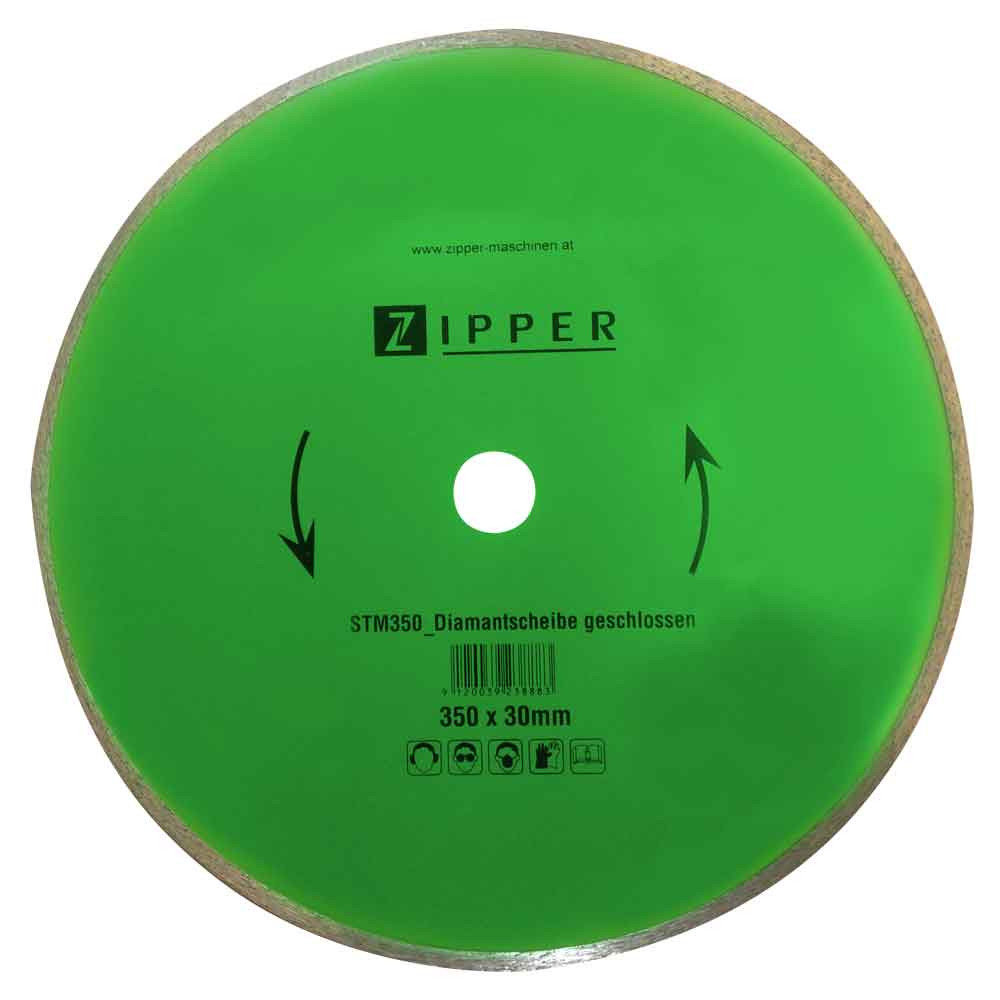 Zipper Disque diamant fermé 350x30mm