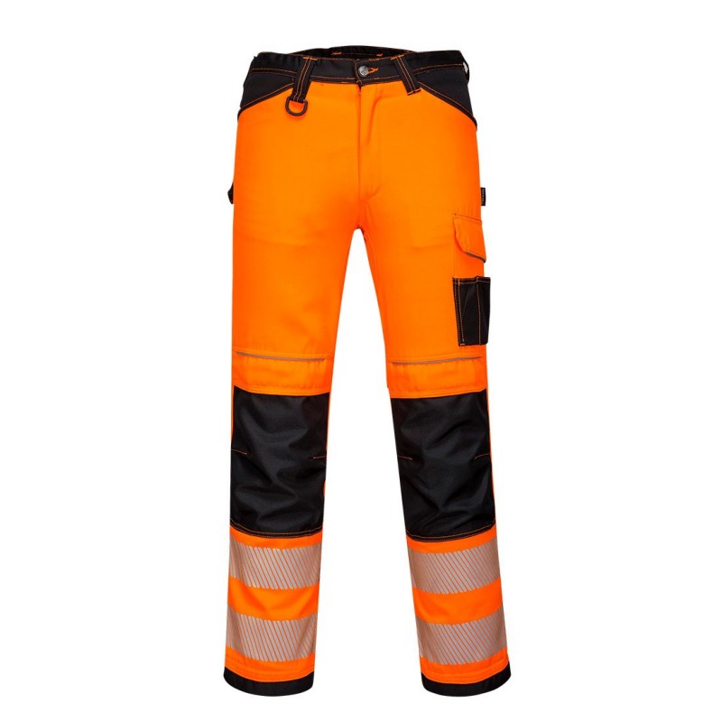 Portwest - Pantalon Pw3 Hi-vis Work Couleur: Orange/noir Taille 42