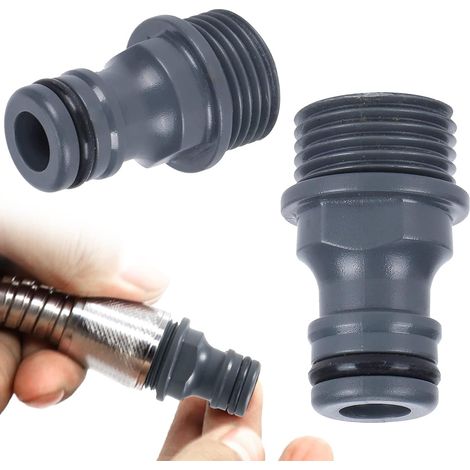 Lot De 2 Raccords De Tuyau D'Arrosage - Raccord De Tuyau D'Arrosage - Raccord De Tuyau G1/2 - Adaptateur De Tuyau D'Arrosage (plastique Abs)