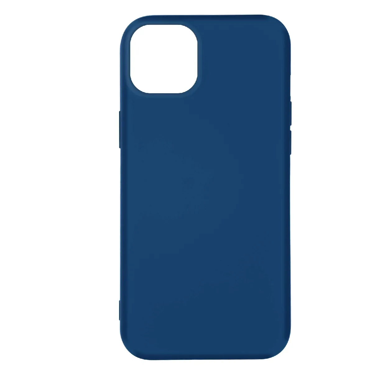 Coque Pour Iphone 14 Semi-rigide Soft-touch Fine Bleu