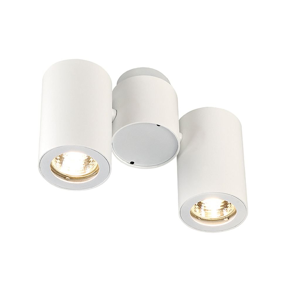 Slv - Appliques Intérieures Enola B Spot Double Applique Et Plafonnier Blanc 2xgu10 Max. 2x50w 151831