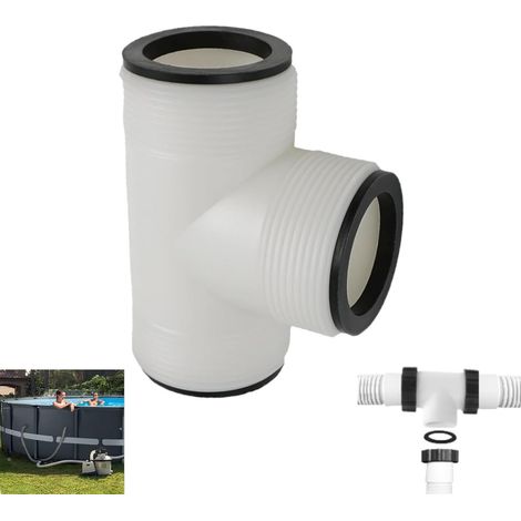 Raccord De Tuyau En T Pour Piscine 38 Mm, Adaptateur De Piscine À 3 Voies Kit Raccordement Piscine 1,5 Pouces Pool Hose T Splitter Pour I-ntex Coleman