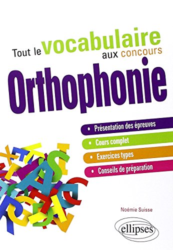 Tout le vocabulaire aux concours d'orthophonie