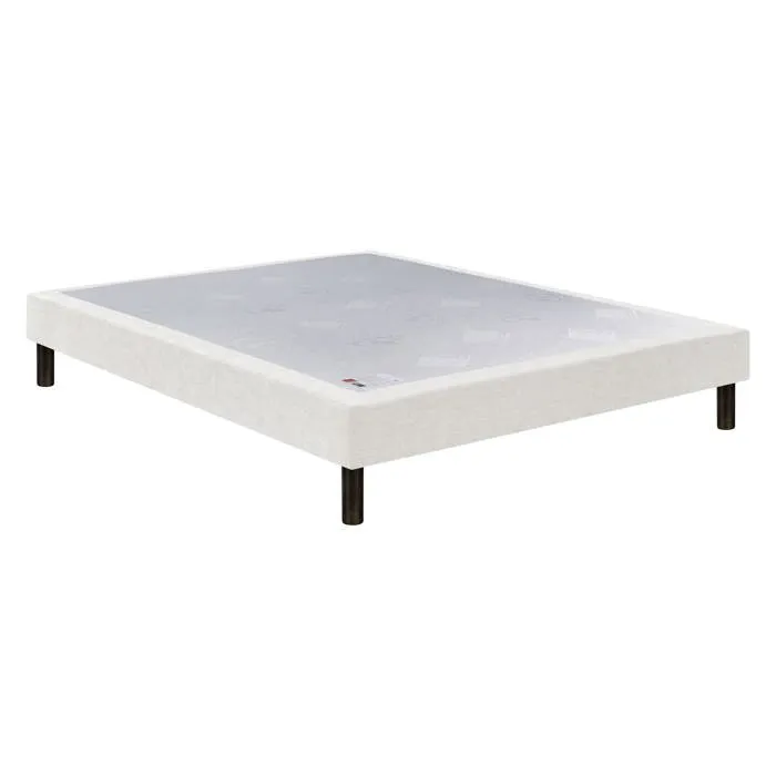Sommier Epeda Confort Medium Deco Nature 160x190 Chenillé Lin Lattes