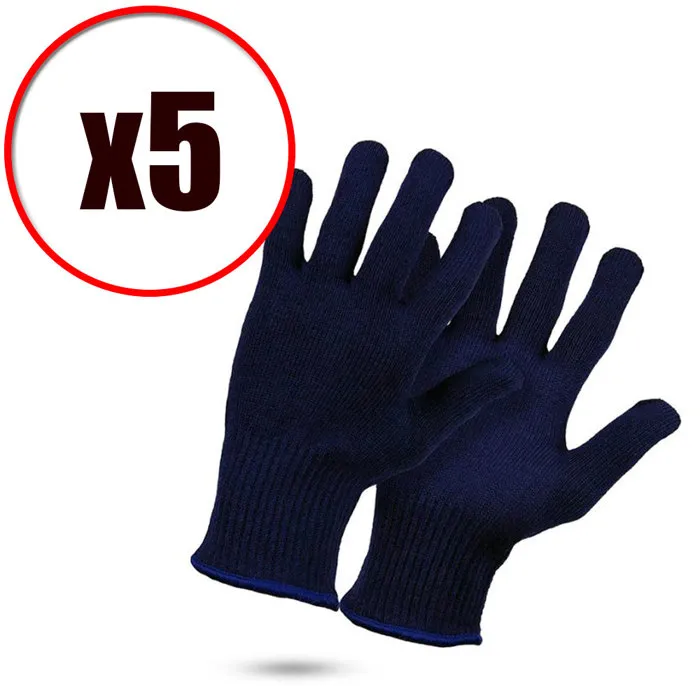 Lot de 5 paires de gants de travail résistant au froid Thermalight EN388 EN511 Taille - Taille 9