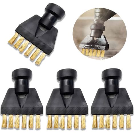 4 Pcs Brosses À Joints Pour Kärcher,accessoires Nettoyeur Vapeur Pour Kärcher Sc1,sc2,sc3,sc4,sc5,pour Kärcher Nettoyeurs Vapeur Brosse Accessoire,nettoyeur Vapeur Brosses(or)