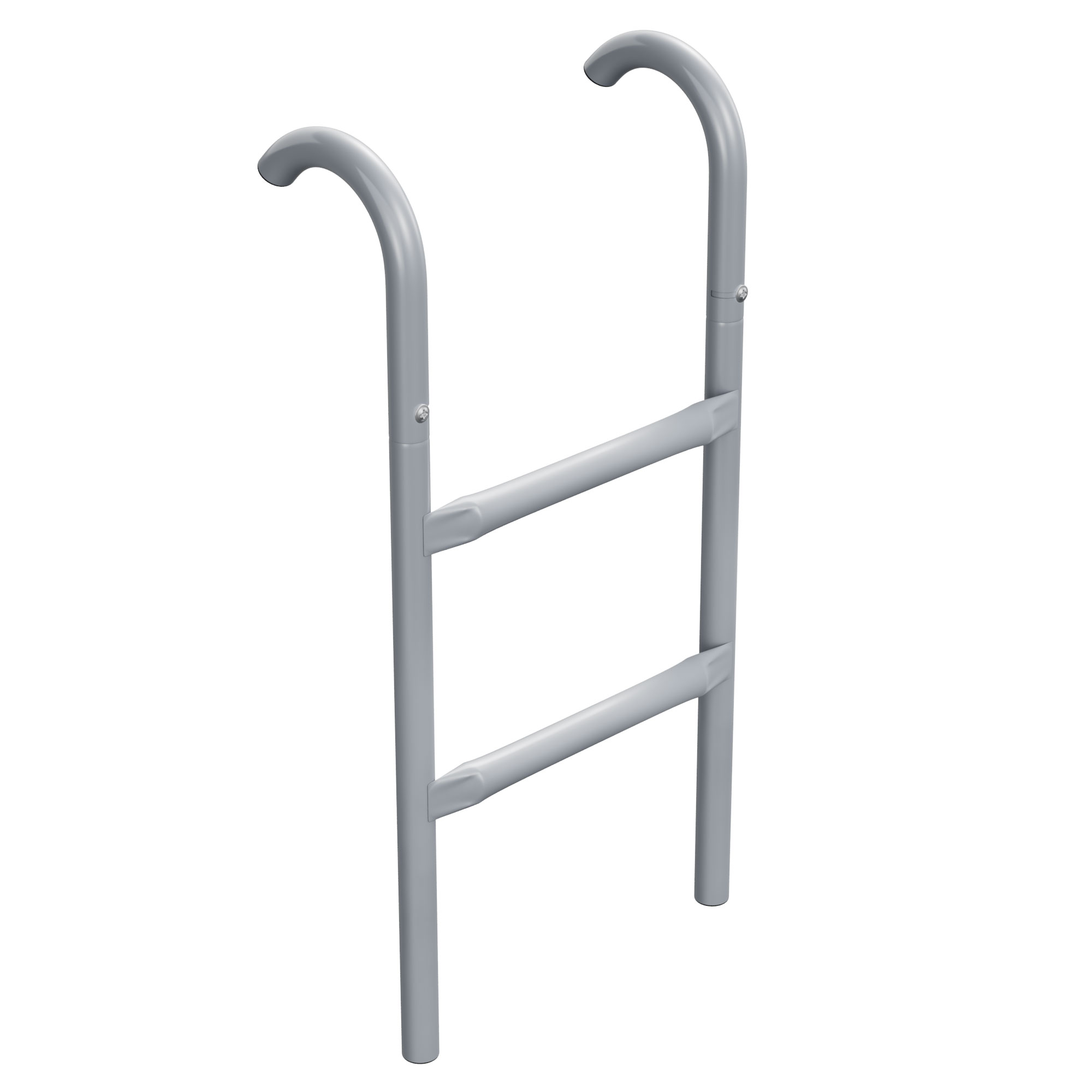 Jumpoo - Échelle De Support Multifonction À 2 Marches H65 Cm Pour Trampolines, Maison Et Jardin En Fer Gris