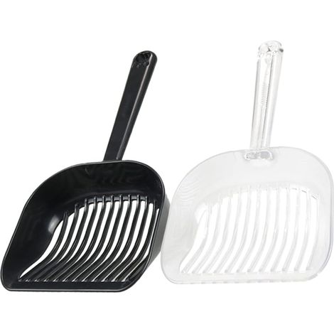 2pièces Pelle À Litière Pour Chat Lot De À Litière Portables Plastique Facile À Nettoyer Ranger Pour Animaux De Compagnie