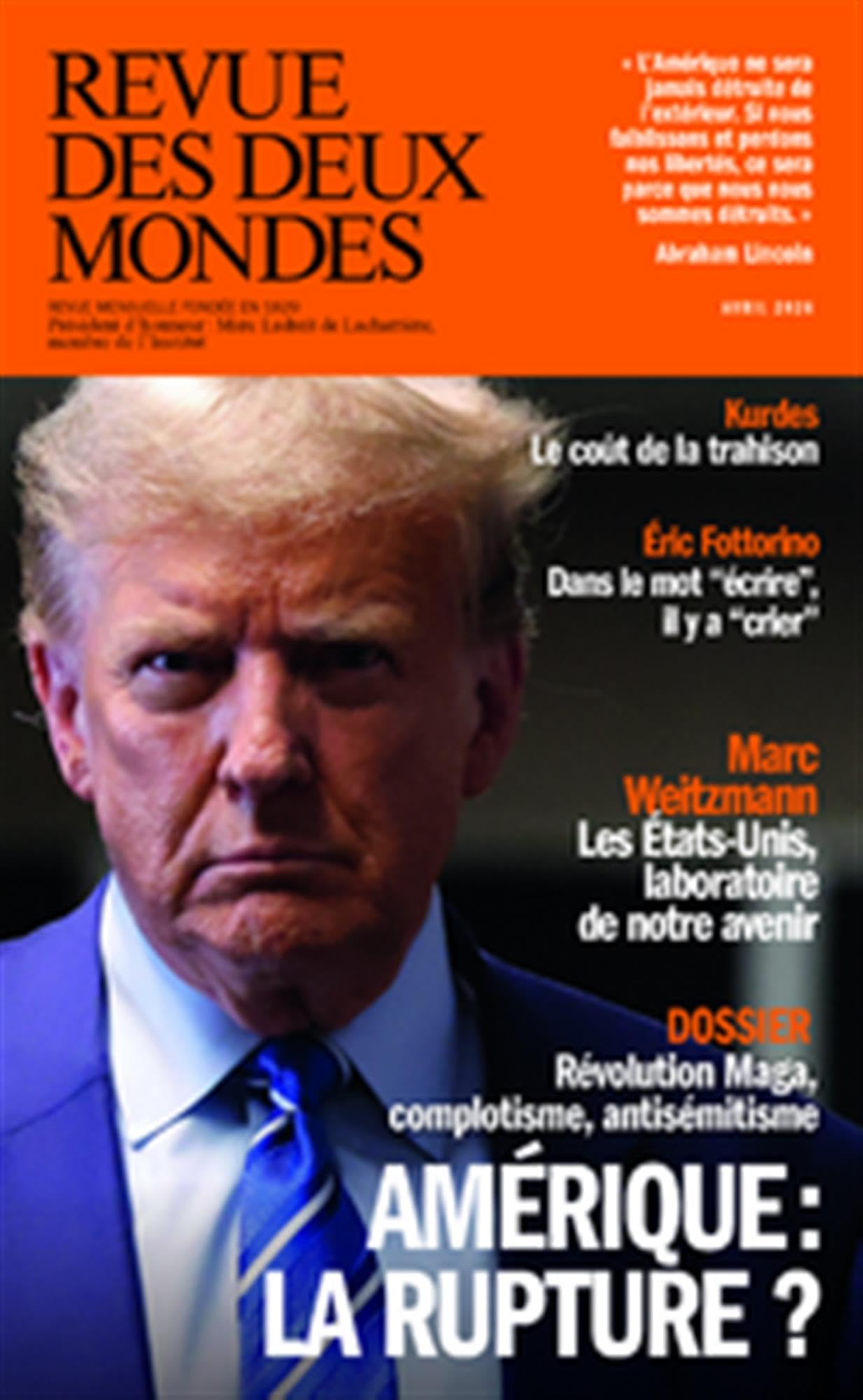 Revue des deux mondes: Avril 2026: L'Amérique sous tension