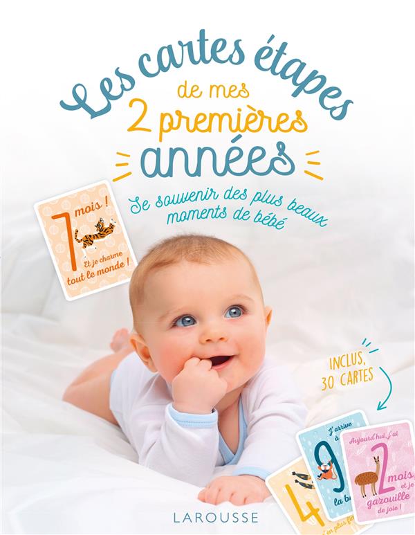 Les cartes étapes de mes 2 premières années: se souvenir des plus beaux moments de bébé