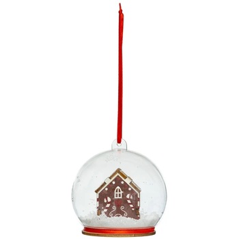Boule De Noel Transparente Maison Petit Biscuit