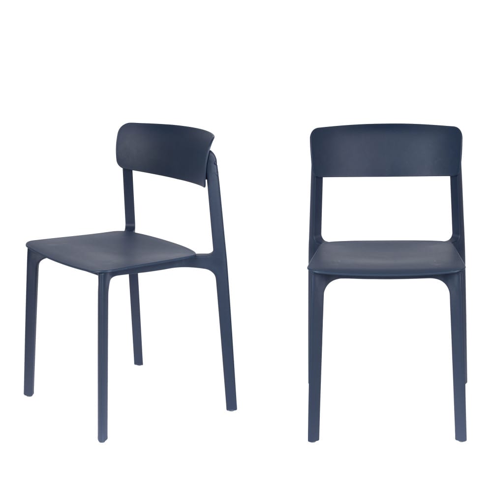 Lot de 4 chaises en polypropylène Clive