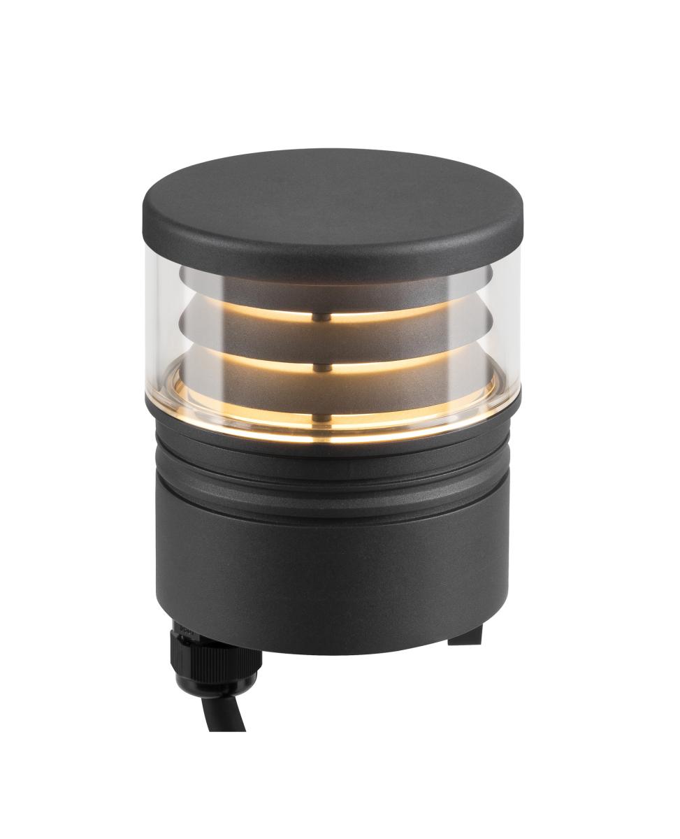 Tête De Lampe Borne M-pol Extérieur Gris Led 19w 2700/3000k Ip 65 - Slv - 1006391