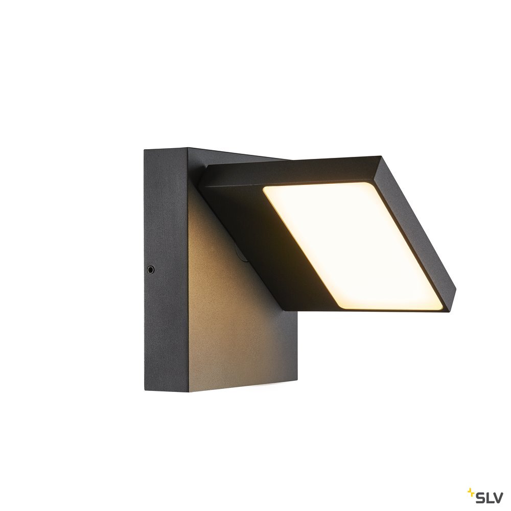 Applique murale LED SLV Abridor, anthracite, largeur 14 cm, aluminium